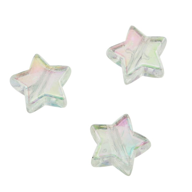 JCBIZ 100pcs 10mm Acrylic Star Beads for DIY Jewelry Making Necklace Bracelet Accessories - Image 3